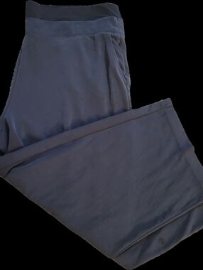 Athleta Gray/Black High Waisted Wide-Leg Leggings with Pockets, size 3X